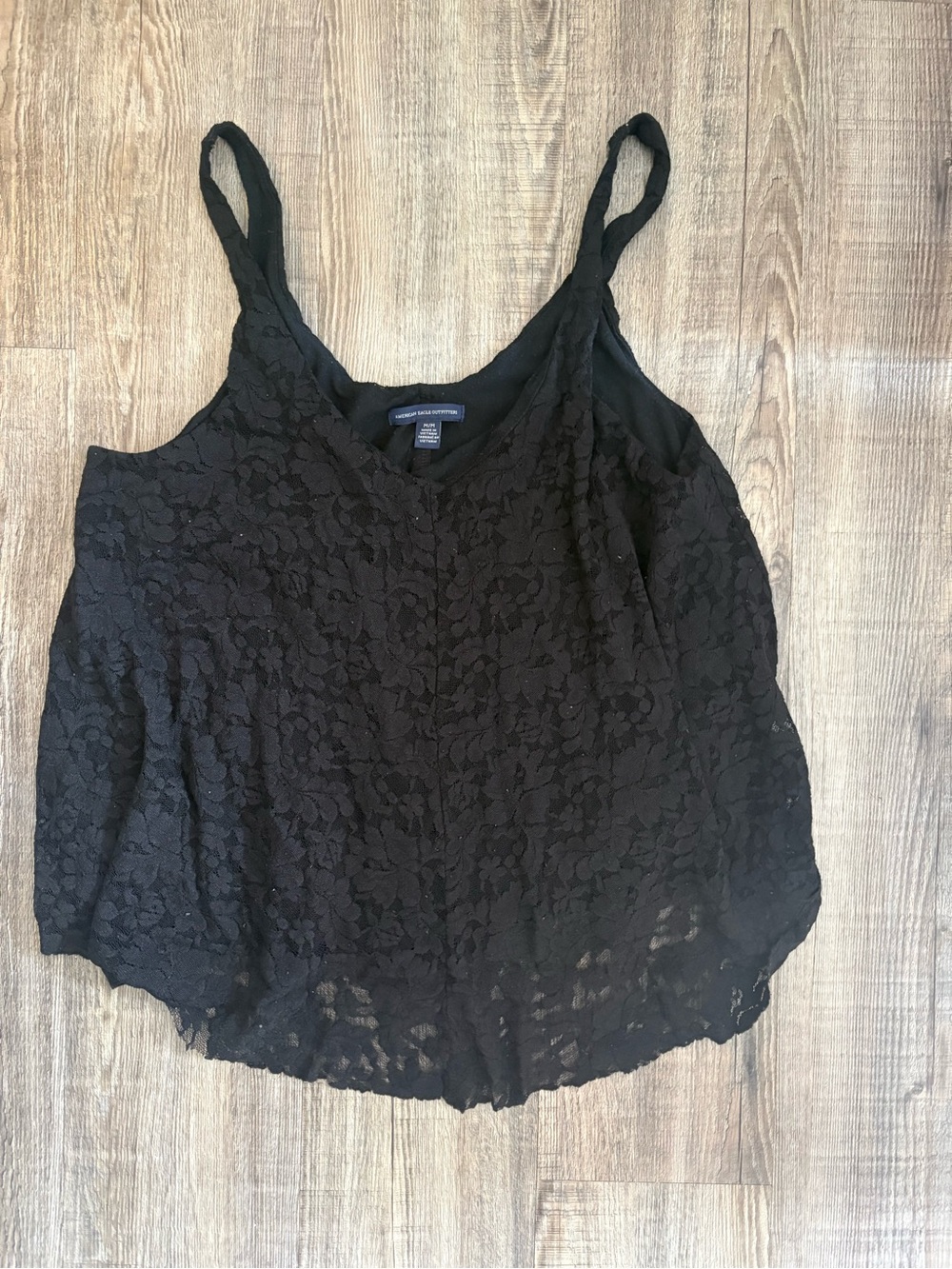 American Eagle Black Lace Cami Tank Top
